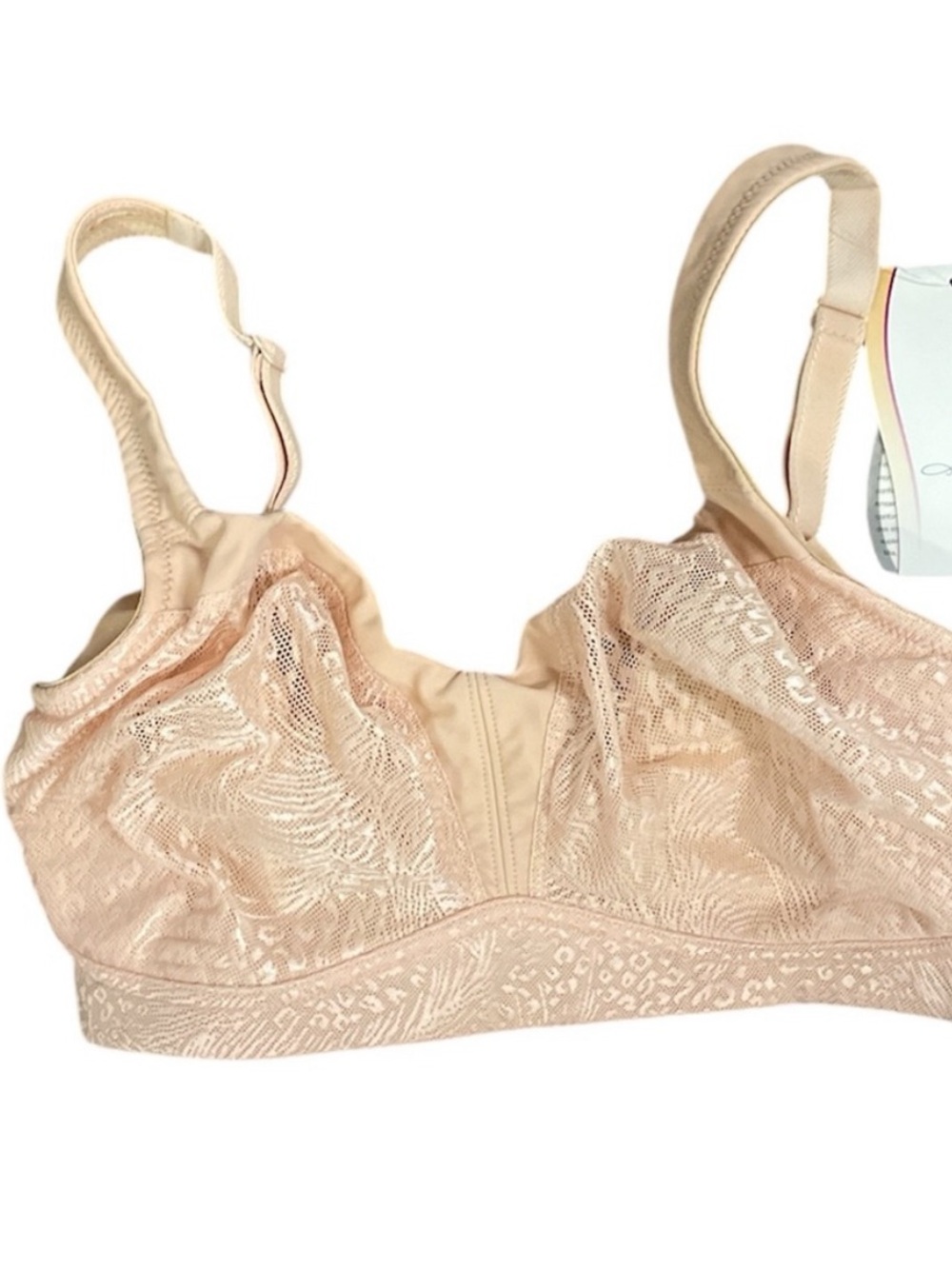 Mia Bra 34C Beige cream in color no wire NWT